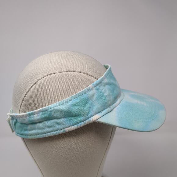 UltraClub Sun Visor Cap Blue One Size Adjustable Classic Cut Tie Dye Blank - Picture 5 of 9